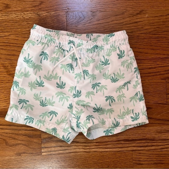 Janie and Jack Green Palm Tree 18-24 months Swim Trunks - Picture 1 of 3
